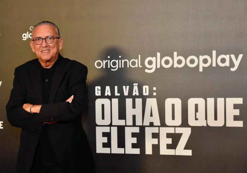 Famosos na apresentação do documentário Galvão